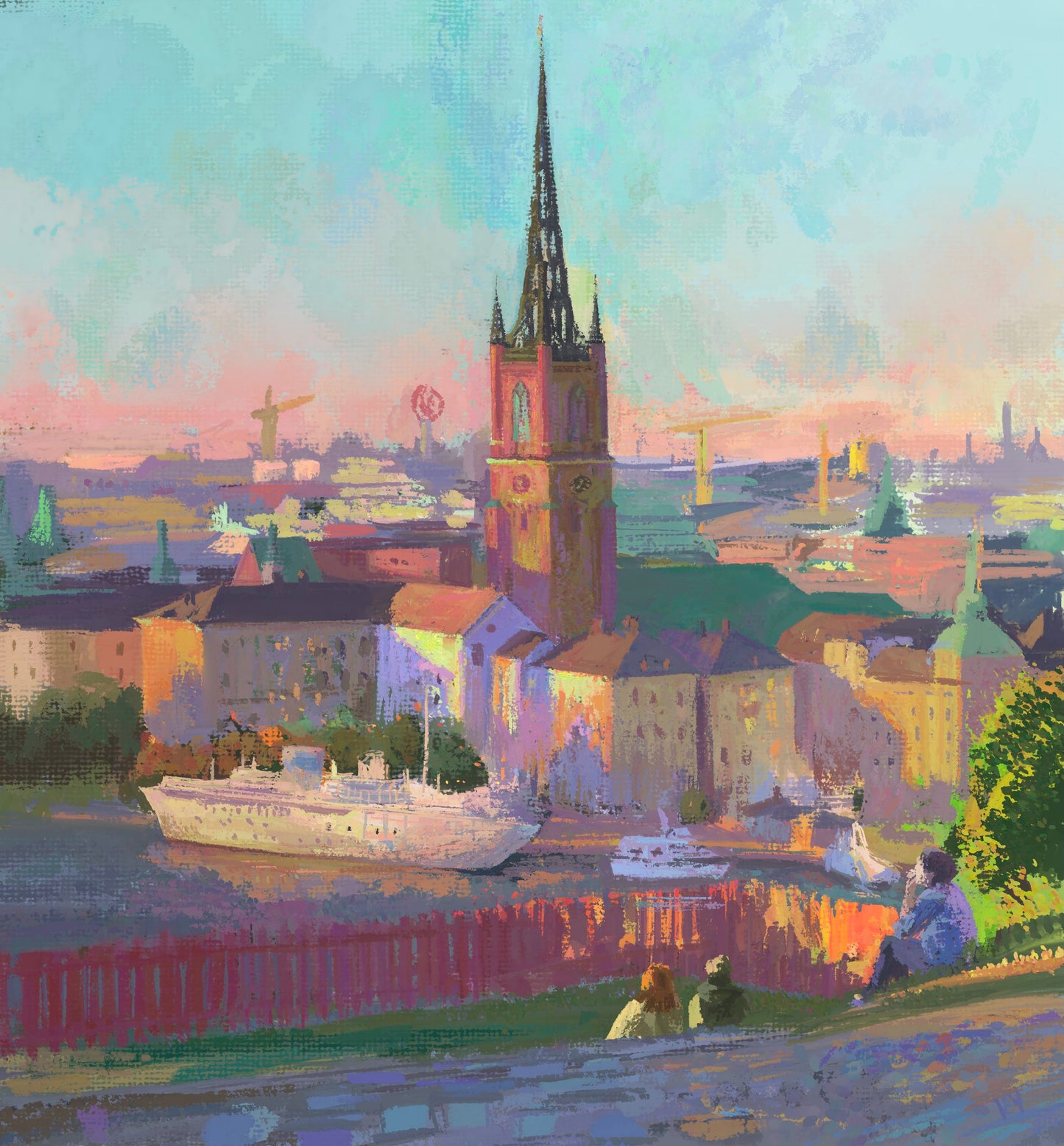 Riddarholmen från Ivar Los Park - Print (Begr. upplaga)