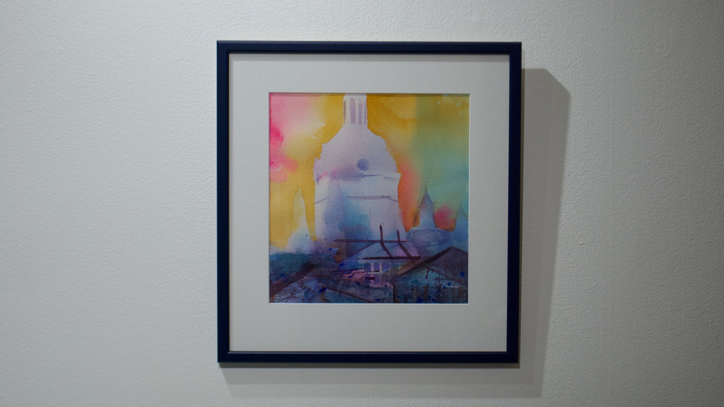 Katarina kyrkotorn - Akvarell