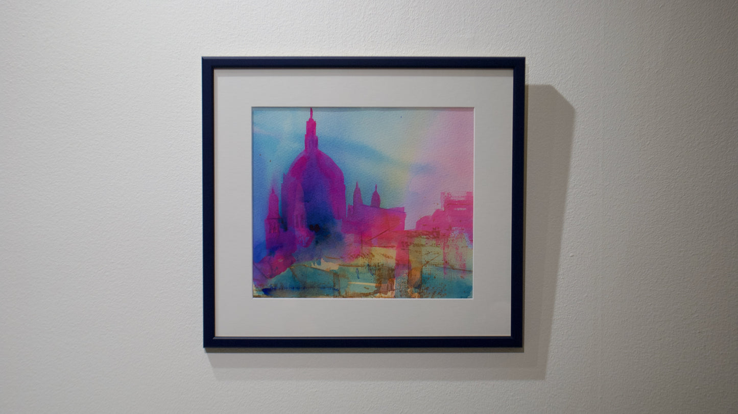 Katarina kyrka - Akvarell