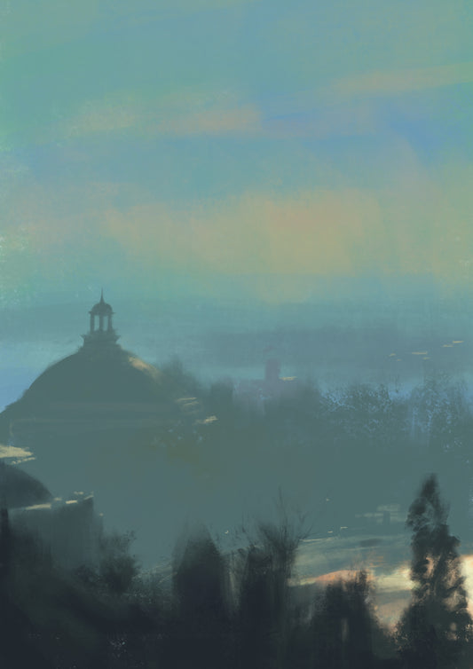 Kontorsutsikt - Print (Begr. upplaga)